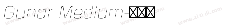 Gunar Medium字体转换